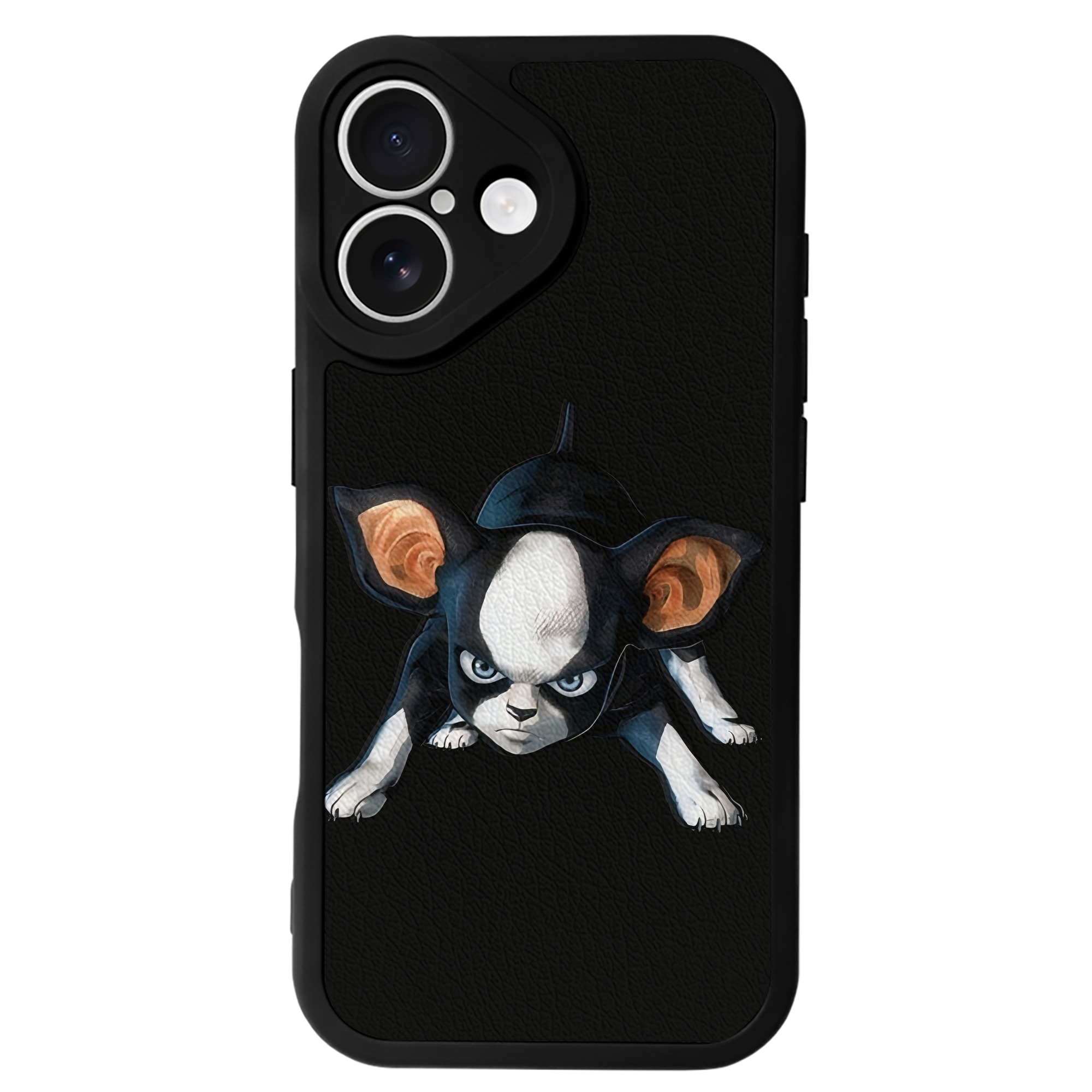 （画像用） ジョジョの奇妙な冒険 イギー JoJo's Bizarre Adventure Iggy 【iPhone 16シリーズ対応】シリコンスマホケース（レザー調） 材質：シリコン